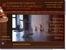 Tablet Screenshot of gordonlawaz.com